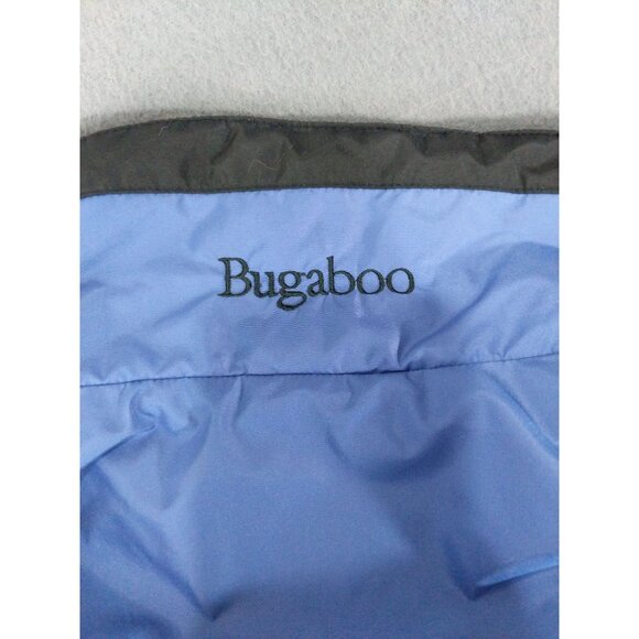 VNTG COLUMBIA Womens Bugaboo Jacket SZ L Zip Snap Button Windbreaker Collar Blue - Picture 13 of 13